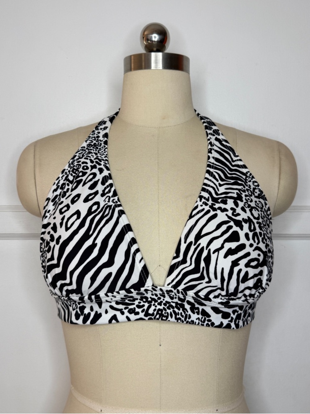 Zebra bikini top